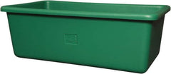 Remco - 70 Gal Green Rectangular Polyethylene Tub - 17" High x 26-1/2" Diam - Strong Tooling