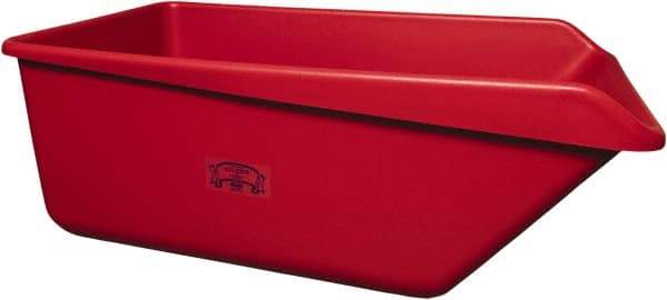 Remco - 149 Gal Red Rectangular Polyethylene Tub - 21-3/4" High x 32" Diam - Strong Tooling