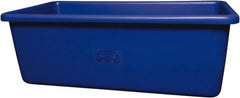 Remco - 70 Gal Blue Rectangular Polyethylene Tub - 17" High x 26-1/2" Diam - Strong Tooling