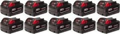 Milwaukee Tool - 18 Volt Lithium-Ion Power Tool Battery - 5 Ahr Capacity, 1 hr Charge Time, Series M18 XC RED - Strong Tooling