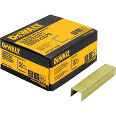 DeWALT - 3/4" Long x 1/16" Wide, 16 Gauge Crowned Construction Staple - Steel, Galvanized Finish - Strong Tooling