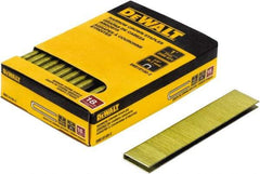 DeWALT - 1" Long x 1/4" Wide, 18 Gauge Crowned Construction Staple - Steel, Copper Finish, Chisel Point - Strong Tooling