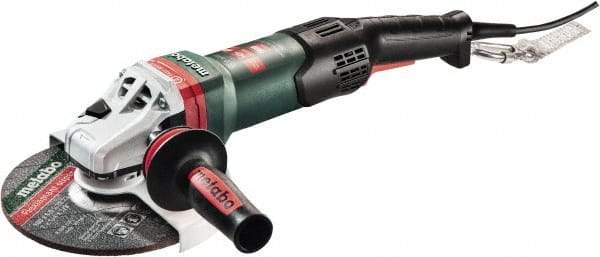 Metabo - 7" Wheel Diam, 8,200 RPM, Corded Angle & Disc Grinder - 5/8-11 Spindle, 120 Volts, 15 Amps - Strong Tooling