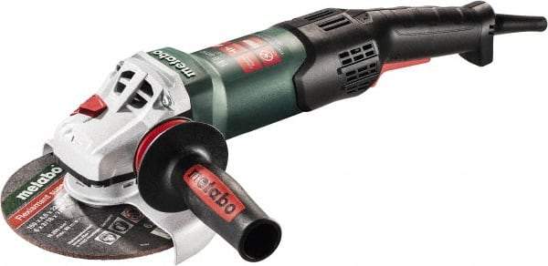 Metabo - 6" Wheel Diam, 9,600 RPM, Corded Angle & Disc Grinder - 5/8-11 Spindle, 120 Volts, 14.6 Amps - Strong Tooling