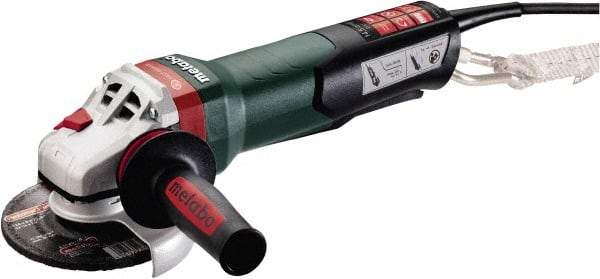 Metabo - 5" Wheel Diam, 11,000 RPM, Corded Angle & Disc Grinder - 5/8-11 Spindle, 120 Volts, 14.5 Amps - Strong Tooling