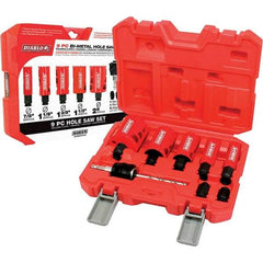 Freud - Hole Saw Kits Minimum Saw Diameter (Inch): 7/8 Maximum Saw Diameter (Inch): 2 - Strong Tooling