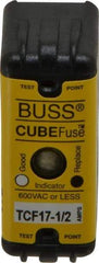 Cooper Bussmann - 300 VDC, 600 VAC, 17.5 Amp, Time Delay General Purpose Fuse - Plug-in Mount, 1-7/8" OAL, 100 at DC, 200 (CSA RMS), 300 (UL RMS) kA Rating - Strong Tooling