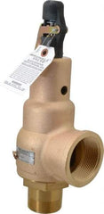 Midwest Control - 2" Inlet, 2-1/2" Outlet, ASME Safety Relief Valve - 150 Max psi, Bronze, 4,090 Cubic' per Min - Strong Tooling