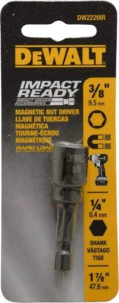 DeWALT - 3/8" Magnetic Nutsetter - 1/4" Hex Drive, 1-7/8" OAL - Strong Tooling