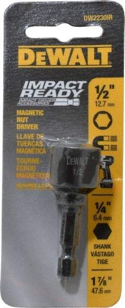 DeWALT - 7/8" Magnetic Nutsetter - 1/4" Hex Drive, 1-7/8" OAL - Strong Tooling