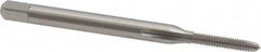 Cleveland - #2-56 UNC 2B 3 Flute Bright Finish High Speed Steel Straight Flute Standard Hand Tap - Plug, Right Hand Thread, 44.45mm OAL, 0.44" Thread Length, H2 Limit, Oversize - Strong Tooling