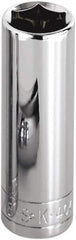 SK - 3/4", 1/2" Drive, Deep Hand Socket - 6 Points, Steel, Chrome Finish - Strong Tooling