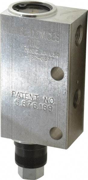 LDI Industries - 0.16 cc Output per Cycle, 1 Outlet Central Lubrication System Air-Operated Pump - 1" Wide x 4-3/64" High, Oil/Grease, 1/8-27 Outlet Thread, NPTF - Strong Tooling