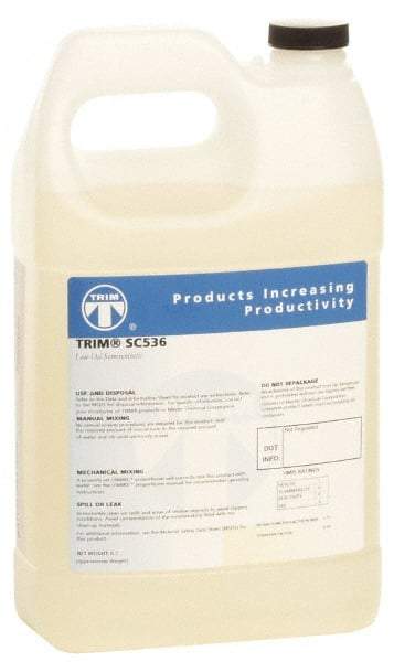 Master Fluid Solutions - Trim SC536, 1 Gal Bottle Cutting & Grinding Fluid - Semisynthetic, For Drilling, Reaming, Tapping - Strong Tooling