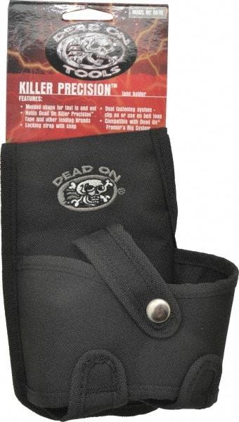 Dead On - 1 Pocket Tape Measure Holster - Polyester, Black, 5" Wide x 7" High - Strong Tooling