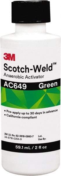 3M - 2 Fl Oz, Green Adhesive Activator - For Use with Threadlockers, Pipe Sealants, Retaining Compounds, Gasket Makers - Strong Tooling