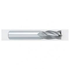 11mm Dia. x 70mm Overall Length 4-Flute Square End Solid Carbide SE End Mill-Round Shank-Center Cutting-TiALN - Strong Tooling