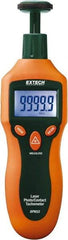 Extech - Accurate up to 0.05%, Contact and Noncontact Tachometer - 6.2 Inch Long x 2.3 Inch Wide x 1.6 Inch Meter Thick, 2 to 99,999 RPM Measurement - Strong Tooling