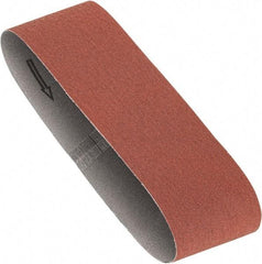 Porter-Cable - 3" Wide x 21" OAL, 80 Grit, Aluminum Oxide Abrasive Belt - Aluminum Oxide, Medium, Coated, X Weighted Cloth Backing, Dry - Strong Tooling