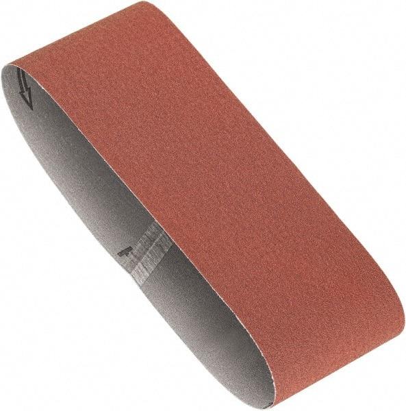 Porter-Cable - 4" Wide x 24" OAL, 50 Grit, Aluminum Oxide Abrasive Belt - Aluminum Oxide, Coarse, Coated, X Weighted Cloth Backing, Dry - Strong Tooling