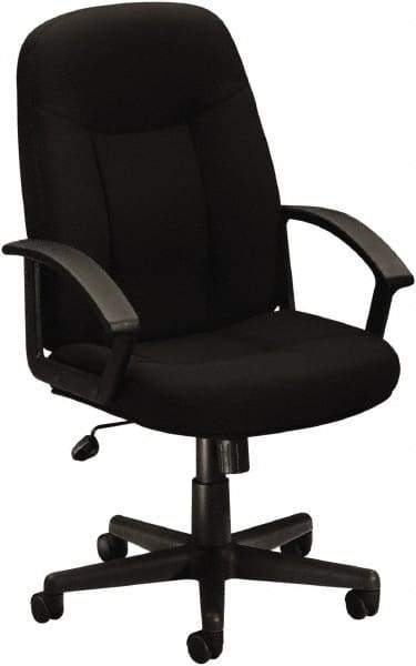 Basyx - 44" High Executive High Back Swivel Tilt Chair - 26" Wide x 33-1/2" Deep, 100% Polyester Seat, Black - Strong Tooling