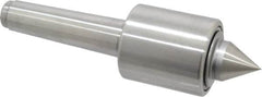 Made in USA - MT4 Taper Shank, 2-1/2" Head Diam 2,890 Lb Capacity Live Center - 2-11/16" Head Length, 1-1/4" Point Diam, 1-1/2" Point Len, 8-5/8" OAL, Standard Point - Strong Tooling