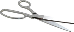 Heritage Cutlery - 4" LOC, 9" OAL Chrome Plated Standard Shears - Right Hand, Metal Offset Handle, For General Purpose Use - Strong Tooling