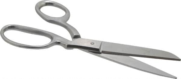 Heritage Cutlery - 3-1/2" LOC, 8-1/2" OAL Stainless Steel Standard Shears - Right Hand, Metal Bent Handle, For General Purpose Use - Strong Tooling