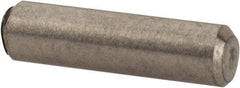 Value Collection - 3/32" Diam x 3/8" Pin Length 316 Stainless Steel Standard Dowel Pin - Bright Finish, 2 Beveled End - Strong Tooling