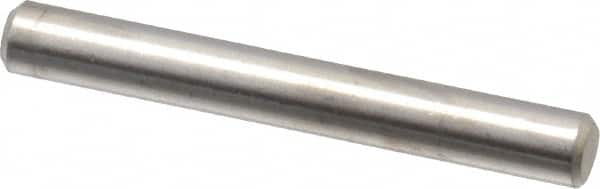 Value Collection - 1/8" Diam x 1" Pin Length 316 Stainless Steel Standard Dowel Pin - Bright Finish, 2 Beveled End - Strong Tooling