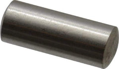 Value Collection - 5mm Diam x 12mm Pin Length 316 Stainless Steel Standard Dowel Pin - Bright Finish, 1 Rounded End - Strong Tooling