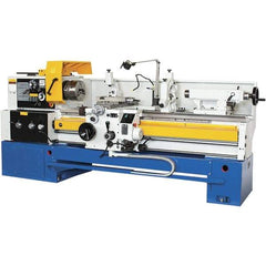 Summit - 18-1/4" Swing, 60" Between Centers, 120 Volt, Triple Phase Toolroom Lathe - 5MT Taper, 10 hp, 32 to 1,500 RPM, 3-1/8" Bore Diam, 44" Deep x 63" High x 114" Long - Strong Tooling