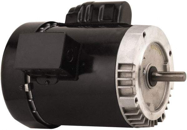 US Motors - 1-1/2 Max hp, 1,725 Max RPM, Single Cap Start-Cap Run Electric AC DC Motor - 115/208-230 V Input, Single Phase, 145TC Frame, 7/8" Shaft Diam, C-Face Mount, TEFC Enclosure - Strong Tooling