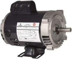 US Motors - 1-1/2 Max hp, 3,600 Max RPM, Single Cap Start Electric AC DC Motor - 115/208-230 V Input, Single Phase, 56HC Frame, 5/8" Shaft Diam, C-Face/Base Mount, ODP Enclosure - Strong Tooling