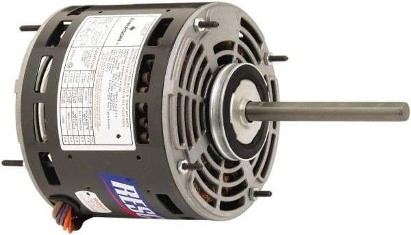 US Motors - 1/2 Max hp, 1,075 Max RPM, Permanent Split Cap Electric AC DC Motor - 208-230 V Input, Single Phase, 48Y Frame, 1/2" Shaft Diam, Stud Mount, TEAO Enclosure - Strong Tooling