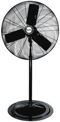 Air King - 24" Blade, 1/4 hp, 5,130 Max CFM, Single Phase Oscillating Pedestal Fan - 2.03/1.81/1.63 Amps, 120 Volts, 3 Speed - Strong Tooling