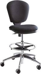 Safco - 23 to 33" High Extended Height Chair - 26" Wide x 26" Deep, 100% Acrylic Seat, Black - Strong Tooling