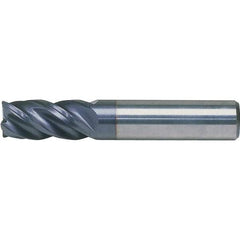 Kennametal - 3/4", 4 Flute, Single End, Solid Carbide, 0.12" Corner Radius End Mill - 4" OAL, 38° Helix, Right Hand Flute, 1-5/8" LOC, Right Hand Cut - Strong Tooling