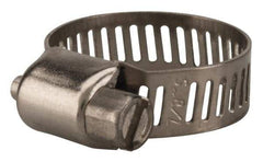 Value Collection - SAE Size 6, 5/16 to 7/8" Diam, Stainless Steel Worm Drive Clamp - 5/16" Wide, Material Grade 201 - Strong Tooling