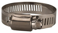 Value Collection - SAE Size 28, 1-1/4 to 2-1/4" Diam, Stainless Steel Worm Drive Clamp - 1/2" Wide, Material Grade 201 - Strong Tooling