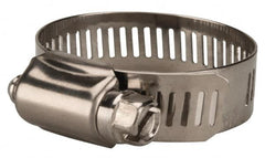 Value Collection - SAE Size 20, 3/4 to 1-3/4" Diam, Stainless Steel Worm Drive Clamp - 1/2" Wide, Material Grade 201 - Strong Tooling