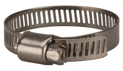 Value Collection - SAE Size 20, 3/4 to 1-3/4" Diam, Stainless Steel Worm Drive Clamp - 5/16" Wide, Material Grade 201 - Strong Tooling