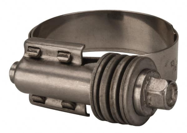 Value Collection - 13/16 to 1-3/4" Hose, 9/16" Wide x 0.6" Thick, Constant Torque Clamp - 13/16 to 1-3/4" Diam, Grade 301 & 410 Stainless Steel Screw - Strong Tooling