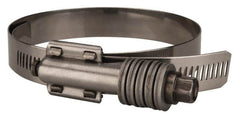 Value Collection - 3-1/4 to 4-1/8" Hose, 5/8" Wide x 0.7" Thick, Constant Torque Clamp - 3-1/4 to 4-1/8" Diam, Grade 301 & 410 Stainless Steel Screw - Strong Tooling