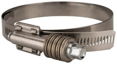 Value Collection - 3-3/4 to 4-5/8" Hose, 5/8" Wide x 0.7" Thick, Constant Torque Clamp - 3-3/4 to 4-5/8" Diam, Grade 304 Stainless Steel/Carbon Steel Screw - Strong Tooling