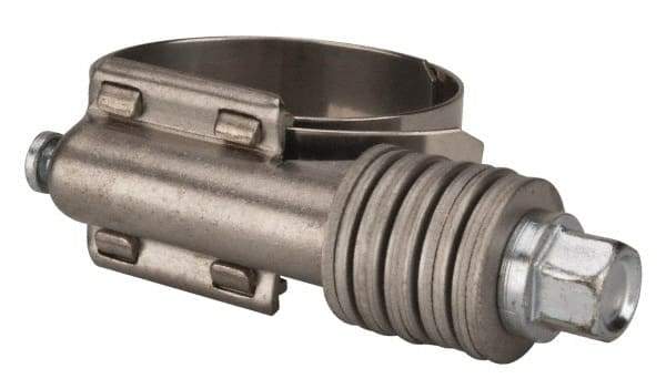 Value Collection - 1 to 1-3/4" Hose, 5/8" Wide x 0.7" Thick, Constant Torque Clamp - 1 to 1-3/4" Diam, Grade 301 Stainless Steel Screw - Strong Tooling