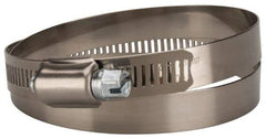 Value Collection - SAE Size 104, 5 to 7" Diam, Stainless Steel/Carbon Steel Worm Drive Clamp - 1/2" Wide, Material Grade 201 - Strong Tooling