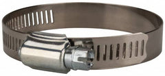 Value Collection - SAE Size 40, 2 to 3" Diam, Stainless Steel/Carbon Steel Worm Drive Clamp - 1/2" Wide, Material Grade 201 - Strong Tooling