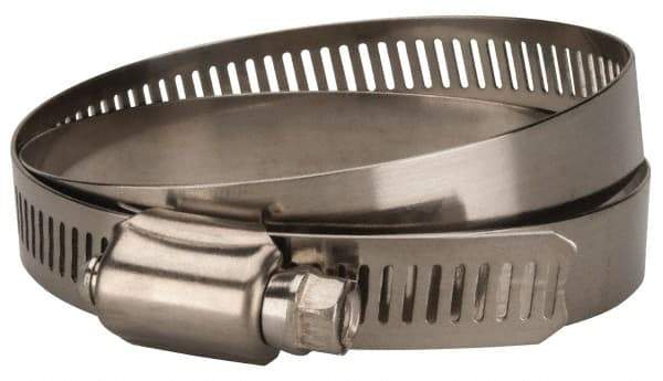 Value Collection - SAE Size 88, 4 to 6" Diam, Stainless Steel/Carbon Steel Worm Drive Clamp - 1/2" Wide, Material Grade 201 - Strong Tooling