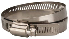 Value Collection - SAE Size 88, 4 to 6" Diam, Stainless Steel/Carbon Steel Worm Drive Clamp - 1/2" Wide, Material Grade 201 - Strong Tooling